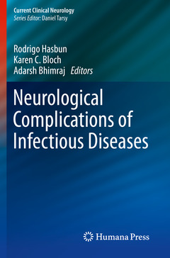 Couverture de l’ouvrage Neurological Complications of Infectious Diseases