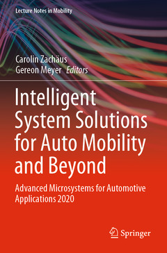 Couverture de l’ouvrage Intelligent System Solutions for Auto Mobility and Beyond