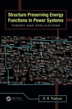 Cover of the book Structure Preserving Energy Functions in Power Systems