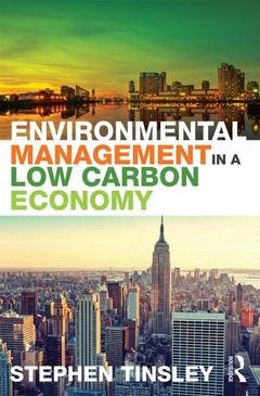 Cover of the book Environmental Management in a Low Carbon Economy