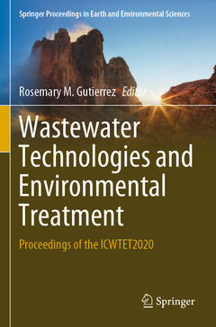 Couverture de l’ouvrage Wastewater Technologies and Environmental Treatment
