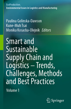 Couverture de l’ouvrage Smart and Sustainable Supply Chain and Logistics – Trends, Challenges, Methods and Best Practices