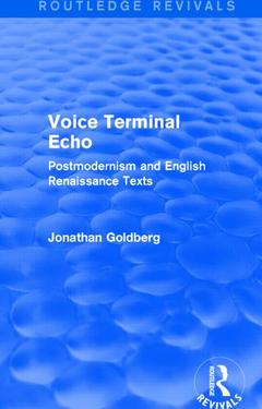 Couverture de l’ouvrage Voice Terminal Echo (Routledge Revivals)