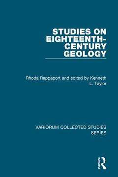Couverture de l’ouvrage Studies on Eighteenth-Century Geology