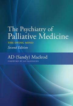 Couverture de l’ouvrage The Psychiatry of Palliative Medicine