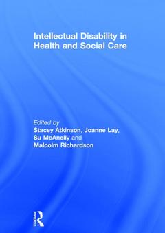 Couverture de l’ouvrage Intellectual Disability in Health and Social Care