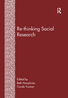Couverture de l’ouvrage Re-Thinking Social Research