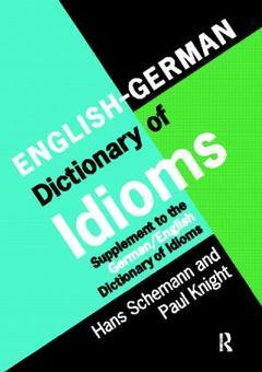 Cover of the book English/German Dictionary of Idioms