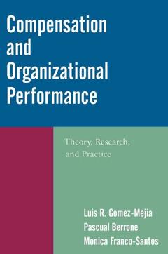 Couverture de l’ouvrage Compensation and Organizational Performance