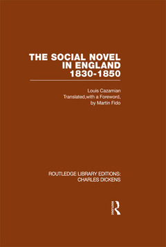 Couverture de l’ouvrage The Social Novel in England 1830-1850 (RLE Dickens)