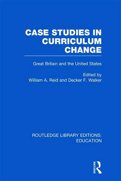 Couverture de l’ouvrage Case Studies in Curriculum Change
