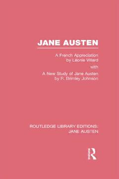 Couverture de l’ouvrage Jane Austen (RLE Jane Austen)
