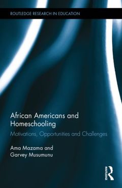 Couverture de l’ouvrage African Americans and Homeschooling