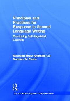 Couverture de l’ouvrage Principles and Practices for Response in Second Language Writing
