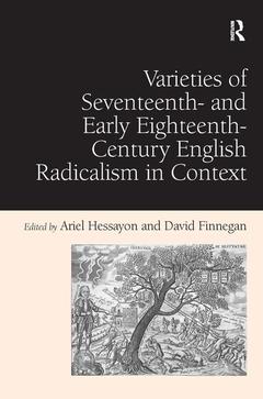 Couverture de l’ouvrage Varieties of Seventeenth- and Early Eighteenth-Century English Radicalism in Context