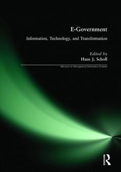 Cover of the book E-Government: Information, Technology, and Transformation