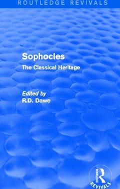 Couverture de l’ouvrage Sophocles (Routledge Revivals)
