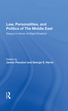 Couverture de l’ouvrage Law, Personalities, And Politics Of The Middle East