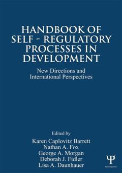 Couverture de l’ouvrage Handbook of Self-Regulatory Processes in Development