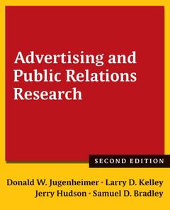 Couverture de l’ouvrage Advertising and Public Relations Research
