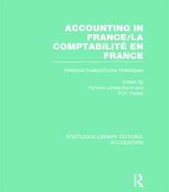Couverture de l’ouvrage Accounting in France (RLE Accounting)