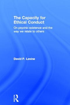 Couverture de l’ouvrage The Capacity for Ethical Conduct