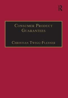 Couverture de l’ouvrage Consumer Product Guarantees