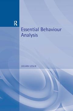 Couverture de l’ouvrage Essential Behaviour Analysis