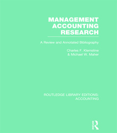 Couverture de l’ouvrage Management Accounting Research (RLE Accounting)