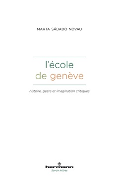Cover of the book L'école de Genève