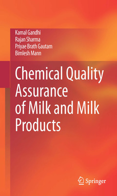 Couverture de l’ouvrage Chemical Quality Assurance of Milk and Milk Products