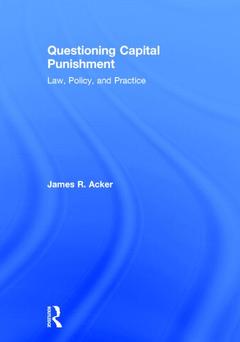 Couverture de l’ouvrage Questioning Capital Punishment