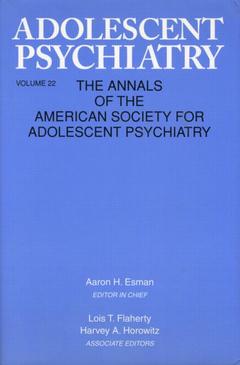 Couverture de l’ouvrage Adolescent Psychiatry, V. 22