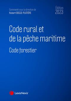 Couverture de l’ouvrage code rural et de la peche maritime 2022