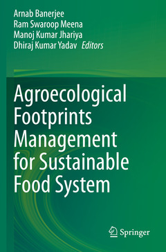 Couverture de l’ouvrage Agroecological Footprints Management for Sustainable Food System
