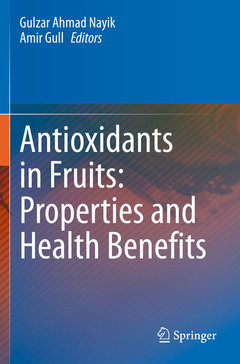 Couverture de l’ouvrage Antioxidants in Fruits: Properties and Health Benefits