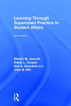 Couverture de l’ouvrage Learning Through Supervised Practice in Student Affairs