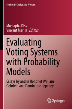 Couverture de l’ouvrage Evaluating Voting Systems with Probability Models