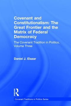 Couverture de l’ouvrage Covenant and Constitutionalism