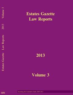 Cover of the book EGLR 2013 V3