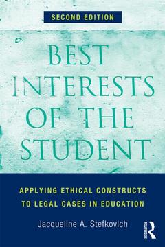 Couverture de l’ouvrage Best Interests of the Student