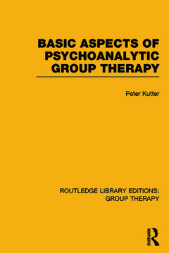 Couverture de l’ouvrage Basic Aspects of Psychoanalytic Group Therapy