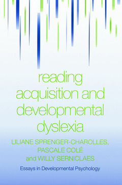 Couverture de l’ouvrage Reading Acquisition and Developmental Dyslexia