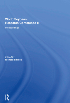 Couverture de l’ouvrage World Soybean Research Conference III