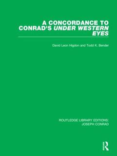 Couverture de l’ouvrage A Concordance to Conrad's Under Western Eyes