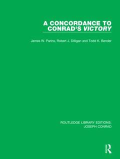 Couverture de l’ouvrage A Concordance to Conrad's Victory
