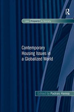 Couverture de l’ouvrage Contemporary Housing Issues in a Globalized World