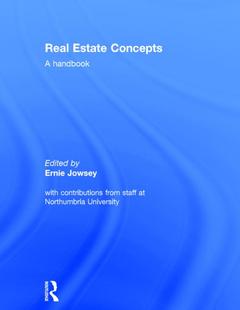 Couverture de l’ouvrage Real Estate Concepts
