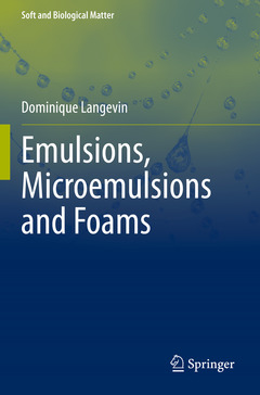 Couverture de l’ouvrage Emulsions, Microemulsions and Foams