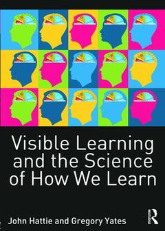 Couverture de l’ouvrage Visible Learning and the Science of How We Learn